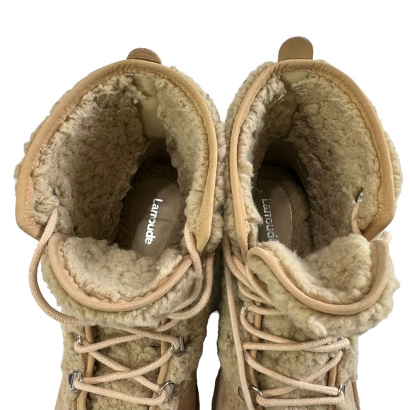 Larroude Vail Faux Fur Waterproof Boots Women’s Size 9 - Picture 14 of 16